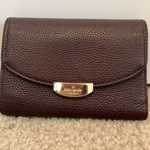 Kate Spade leather trifold wallet